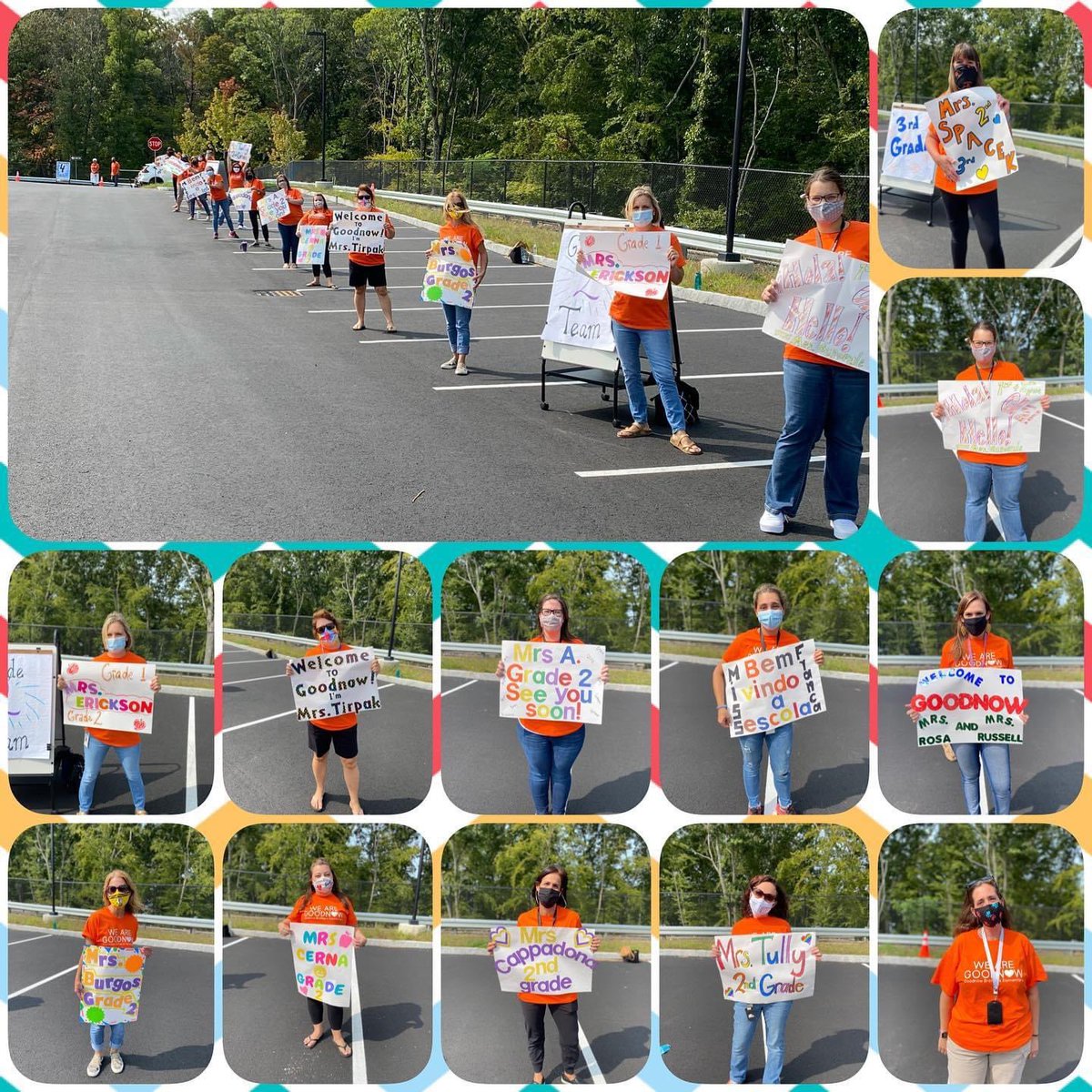 LAniolowski's tweet photo. Grade 2 loved seeing our new students at the welcome back parade today!! https://t.co/d6o2EqMjpl