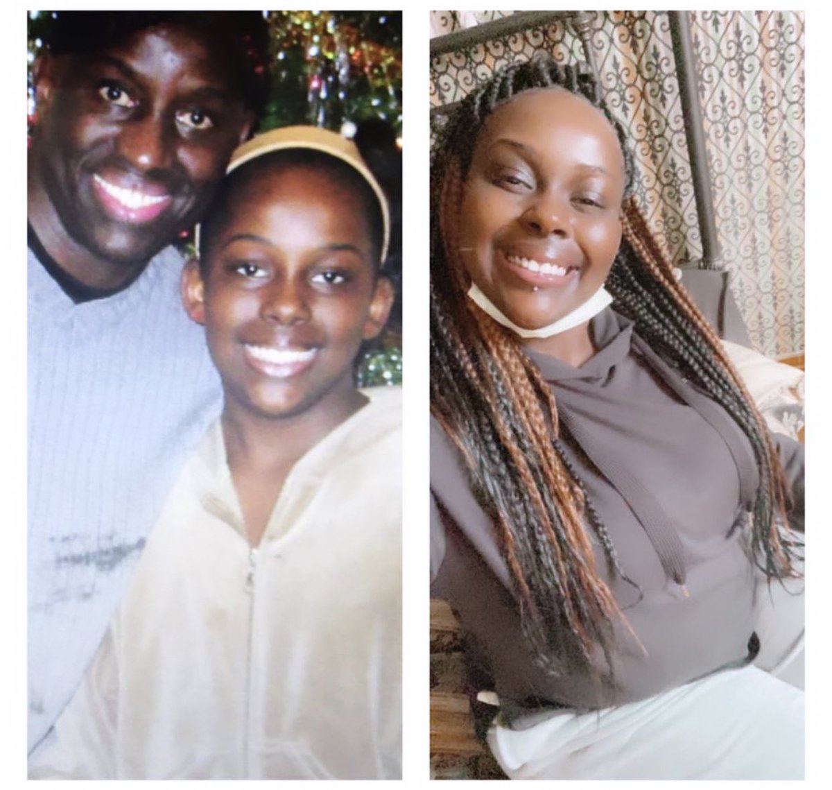 LindseySow_'s tweet image. #dadchallenge Wow, I really stole his whole face😹😹😹🤣 I’m African AFRICAN and I LOVE it♥️♥️♥️🥰🤞🏿🇸🇳🇸🇳🇸🇳