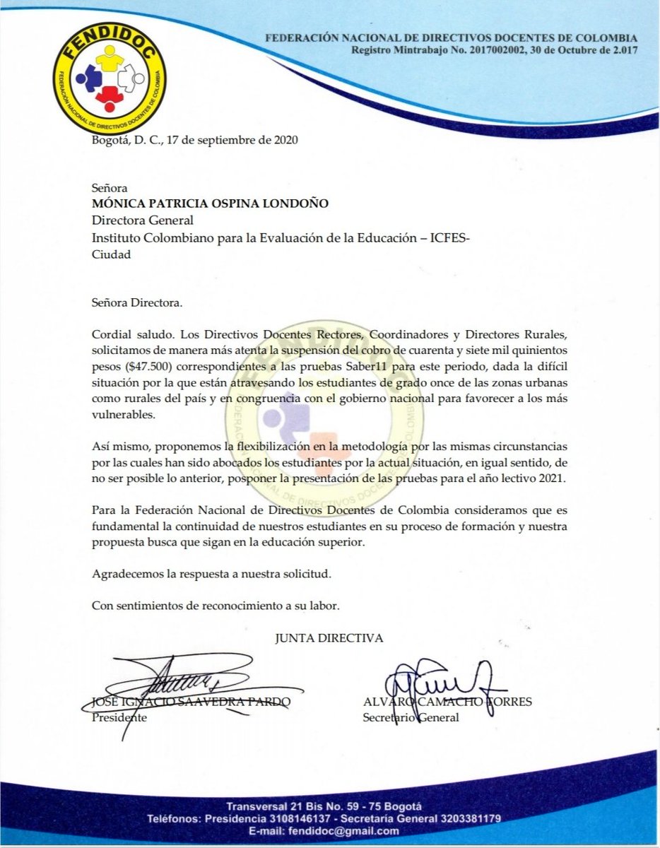 Asociación de Directivos Docentes de Villavicencio (@addvillavo) on Twitter photo 