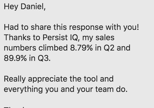 Messages like these make our day!