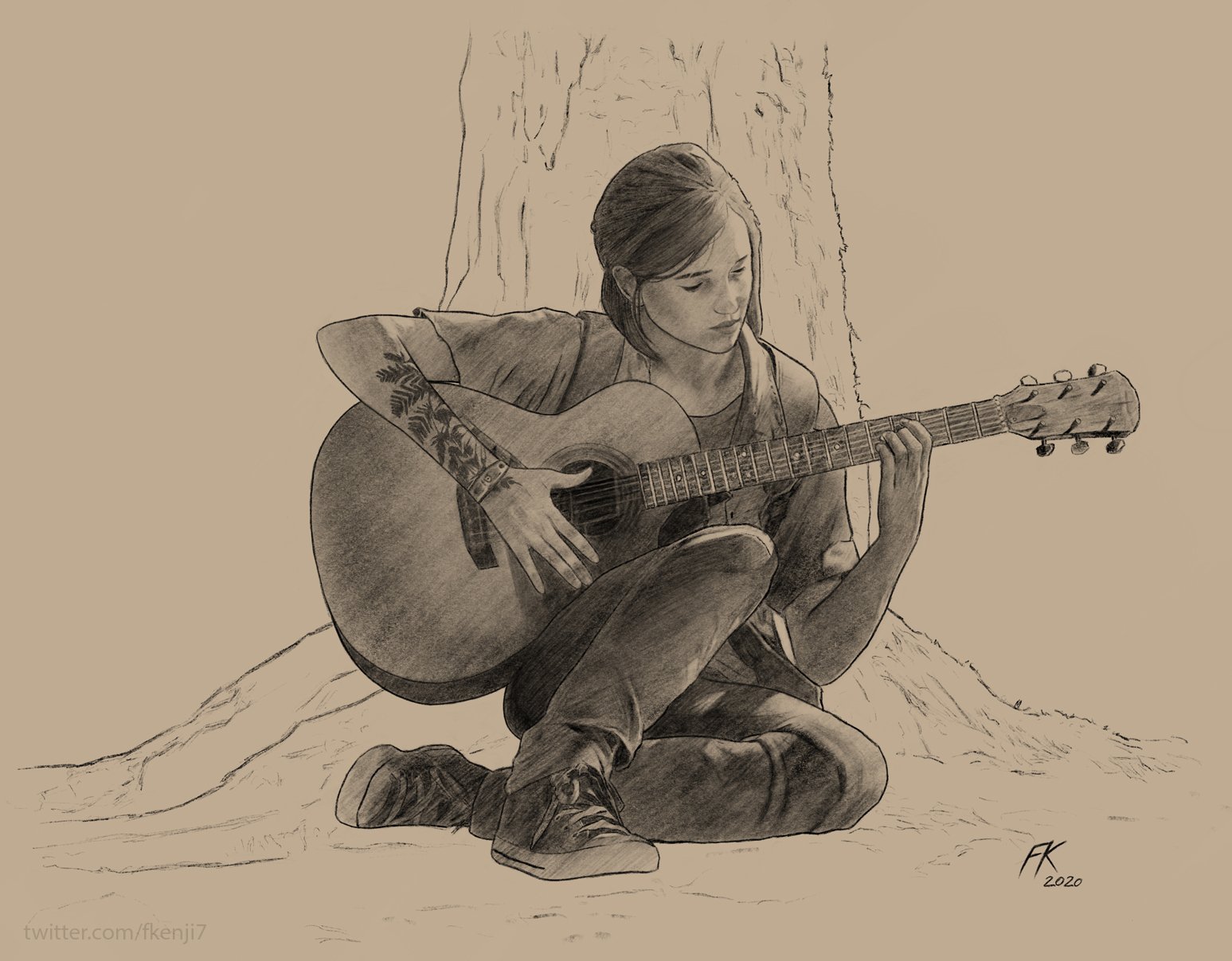 Drawing Ellie - The Last of Us 2