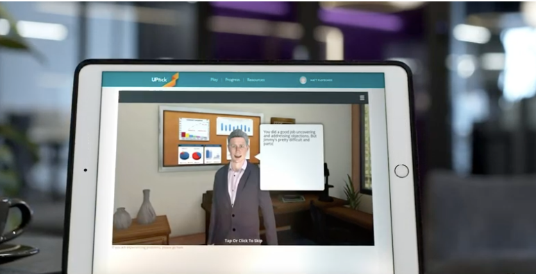 selleration's tweet photo. Like playing a challenging video game, 3D Simulations allow your reps sharpen their skills as they work through the sales cycle and receive virtual coaching along the way: https://t.co/q3ENQK3UrQ

#salescoaching #salestraining #sales https://t.co/yySfQMO7ko