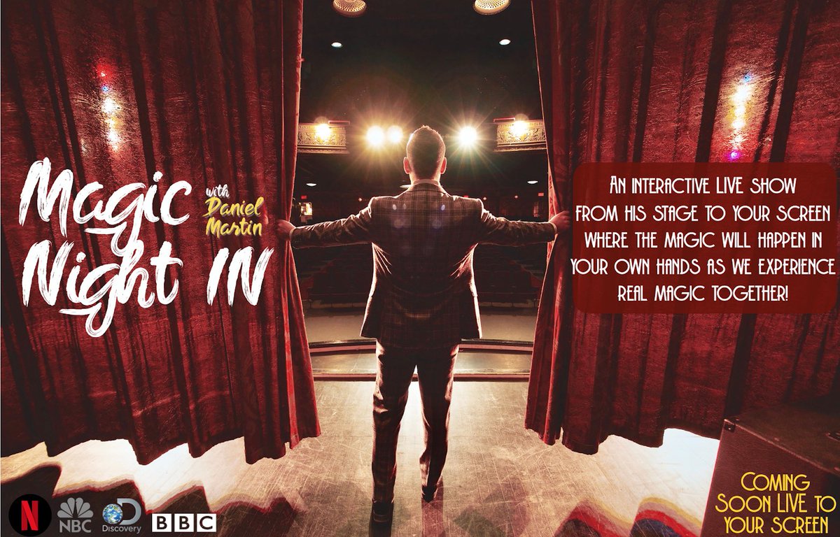 Join us Saturday to virtually experience magic with Daniel Martin 🤩