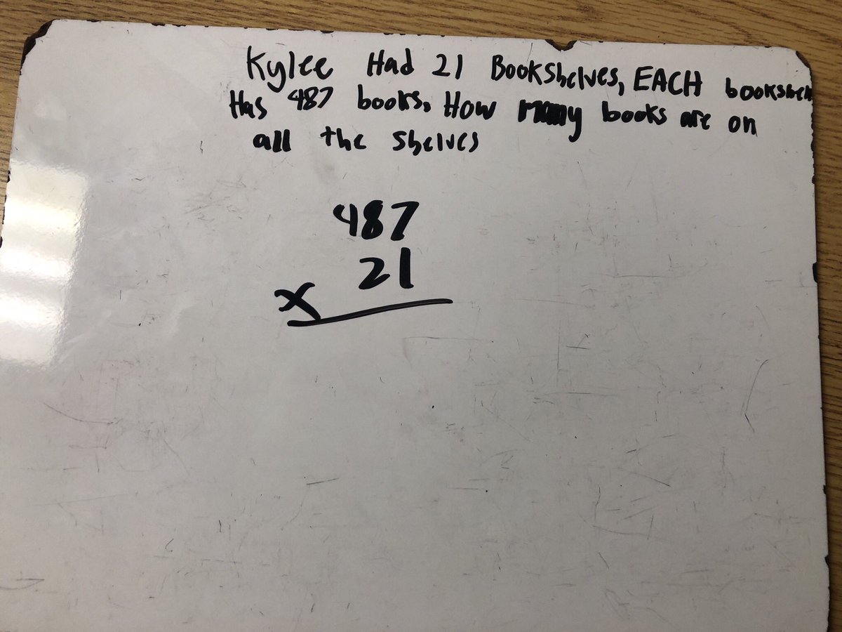 Mrs_Stamm's tweet photo. I’m proud of my students and their hard work today! They created their own multiplication word problems. #watchusgrow #seguinstrong https://t.co/ZBz3KOb3t9