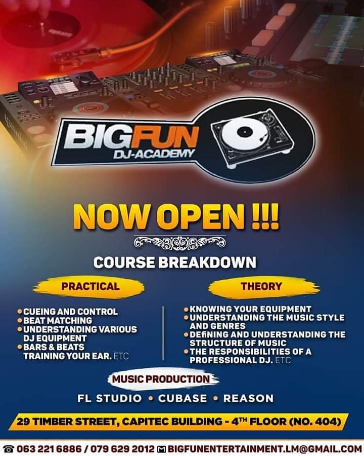 fanotainment's tweet photo. BREAKING NEWS !!!.... *"LEVEL 1 CELEBRATION SPECIAL - R500 Discount for Dj course @BIG FUN DJ ACADEMY "* if you want to learn to Art of BEAT Matching correctly... *VALID for SEPTEMBER 2020 Only....* Rush Rush Rush limited Space call/WhatsApp 0622216886 /0786292012... https://t.co/JwwA1Qa65U