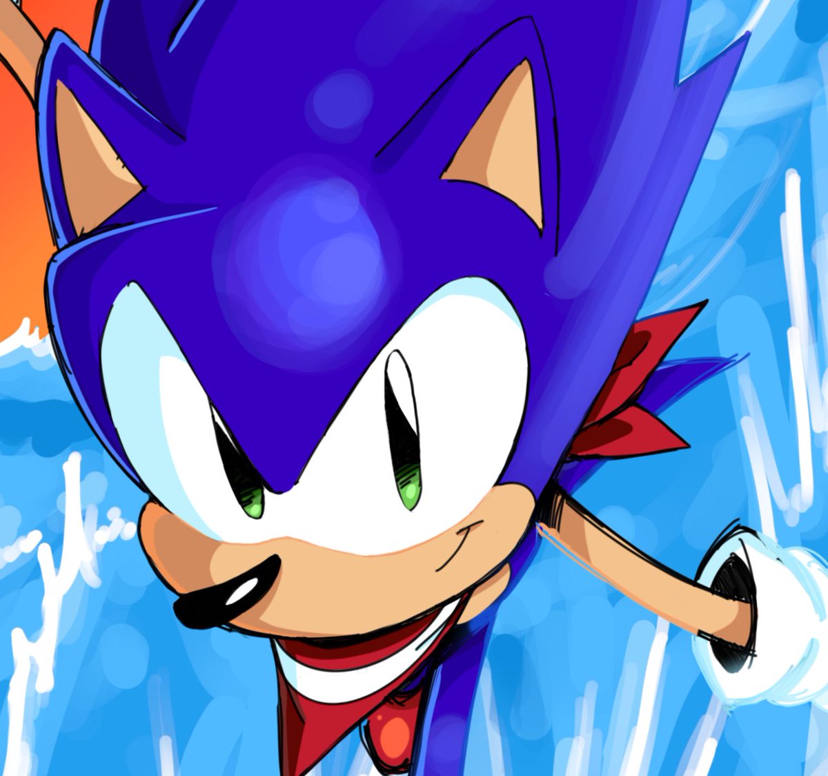 He's out for a jog 

#SonicTheHedgehog 
#SonicArtist 
#SonicFanart
#Sonic30th 
#Sonic
#Rkgk 