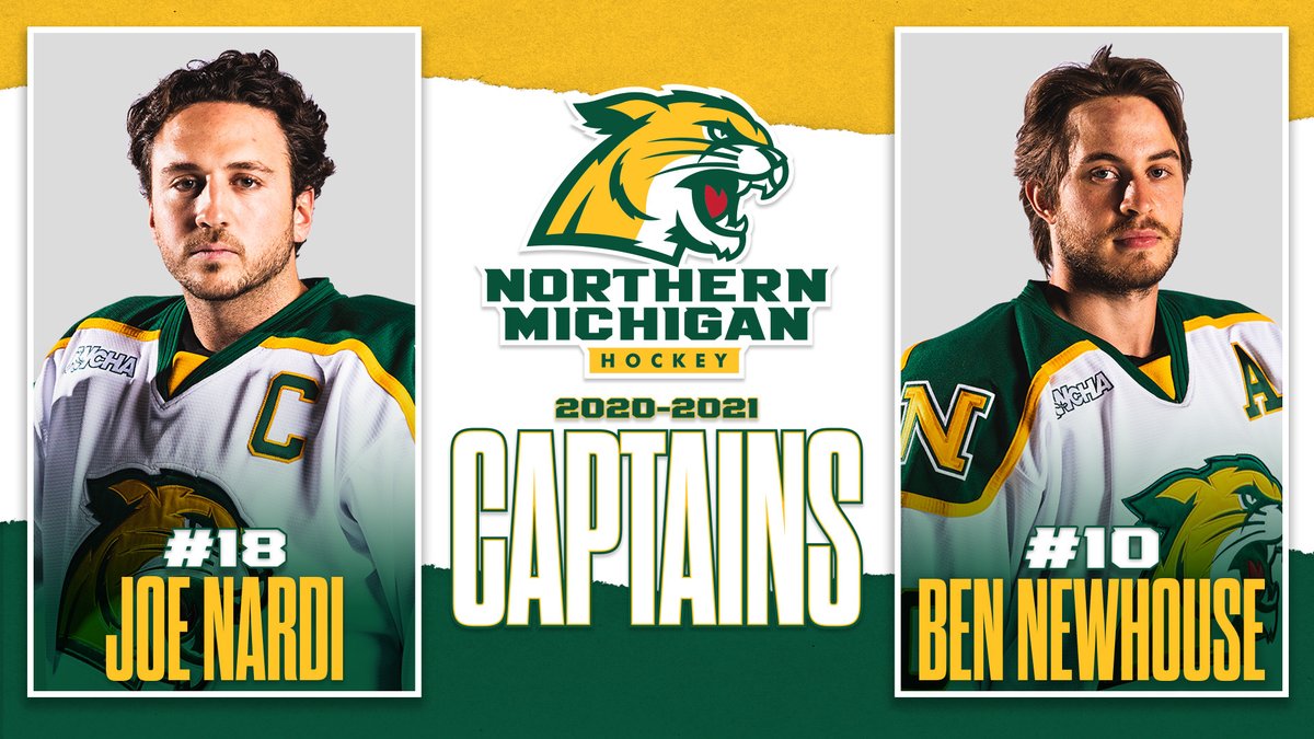 NMUHockey's tweet photo. Introducing your 2020-21 captains!

STORY: https://t.co/1hb00ugzoE

#NMUwildcats https://t.co/boDb7Eu4CS