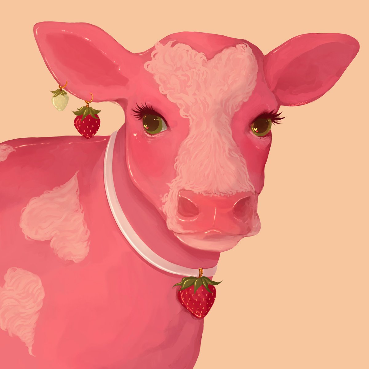 Also check out this strawberry cow I made ! 