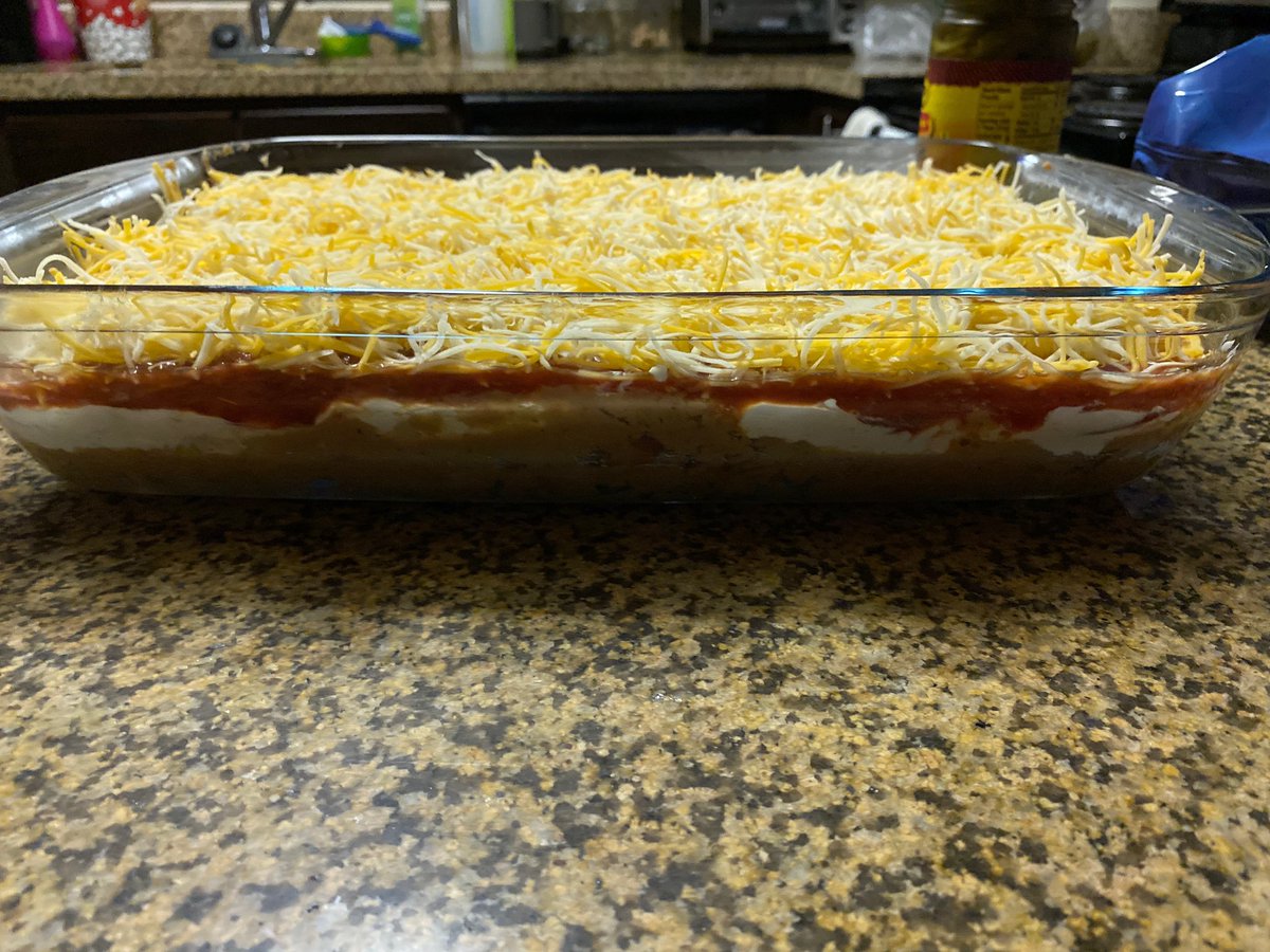 TAMUAPO's tweet photo. Our first virtual TACO event this semester was a success! Our president, Kyle, showed us how to make his famous 5-layer 7-layer dip 🤩🌮🍽 https://t.co/cZAWamuNd7
