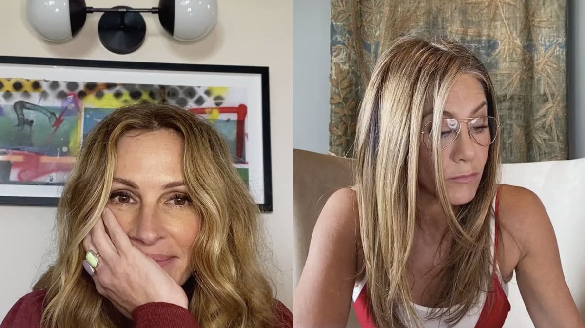Watching Julia Roberts and Jennifer Aniston both in a live script reading of Fast Times at Ridgemont High is the highlight of 2020 for me personally.  #FastTimesLive