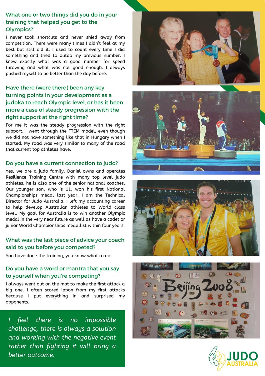 20 years ago today, Maria Pekli stepped onto the mat at #Sydney2000 and won the Bronze medal for Australia. 

Watch Maria fight for the bronze medal in the -57kg category at the 2000 Olympic Games 
➡️ ow.ly/Q4XS50BtdFI

#mysydney2000 #Judo