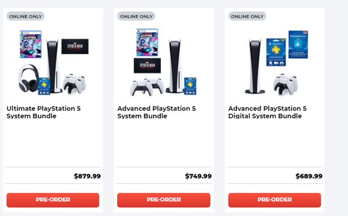 Wire Deals On Twitter Playstation 5 System Bundles Available At Gamestop Https T Co Efr4ob1qpe