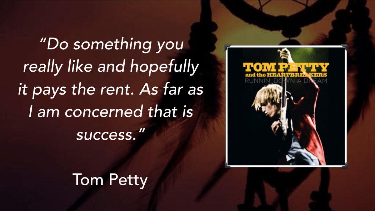 In the talk he gives a few more examples, but the points remain the same: play your own game.In the spirit of the name of this talk, it's fitting to, as Bill did, end with a quote from Tom Petty.