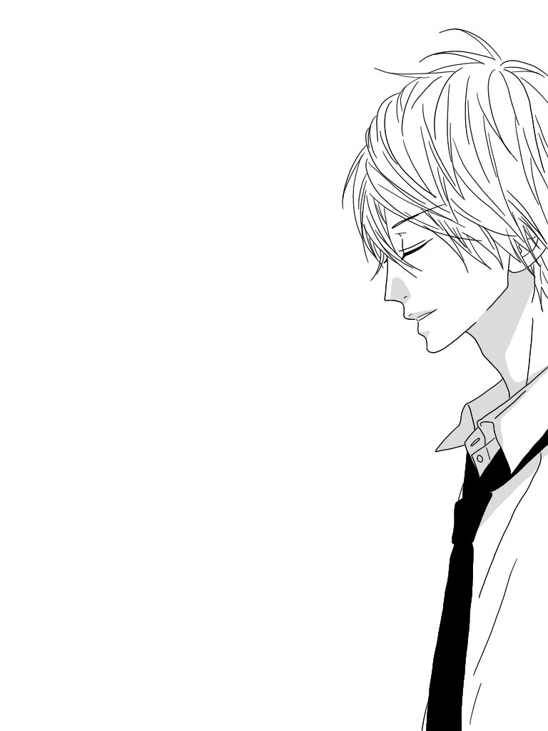 横顔 イラスト 男