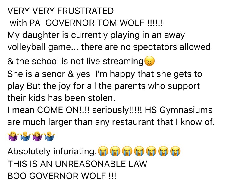 Just saw this 🔥Facebook post from a parent in Mercer County: