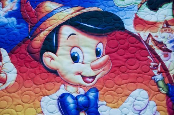 #Pinocchio Minky #Quilt Great for #Toddlerboys #toddlergirls #Birthday or #BabyShower Gift, ~42x 48", #naptime #toddlerlife #keepsake #freeshipping to US https://t.co/iqJKzvwvu3 https://t.co/AOyMcpKIO1