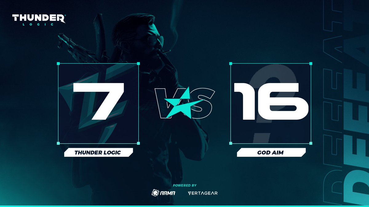 Thunder_Logic's tweet image. We take another unfortunate loss as we fall 7:16 to #GodAim and move to a 3-2 season record! GG WP

#BringTheThunder⚡️