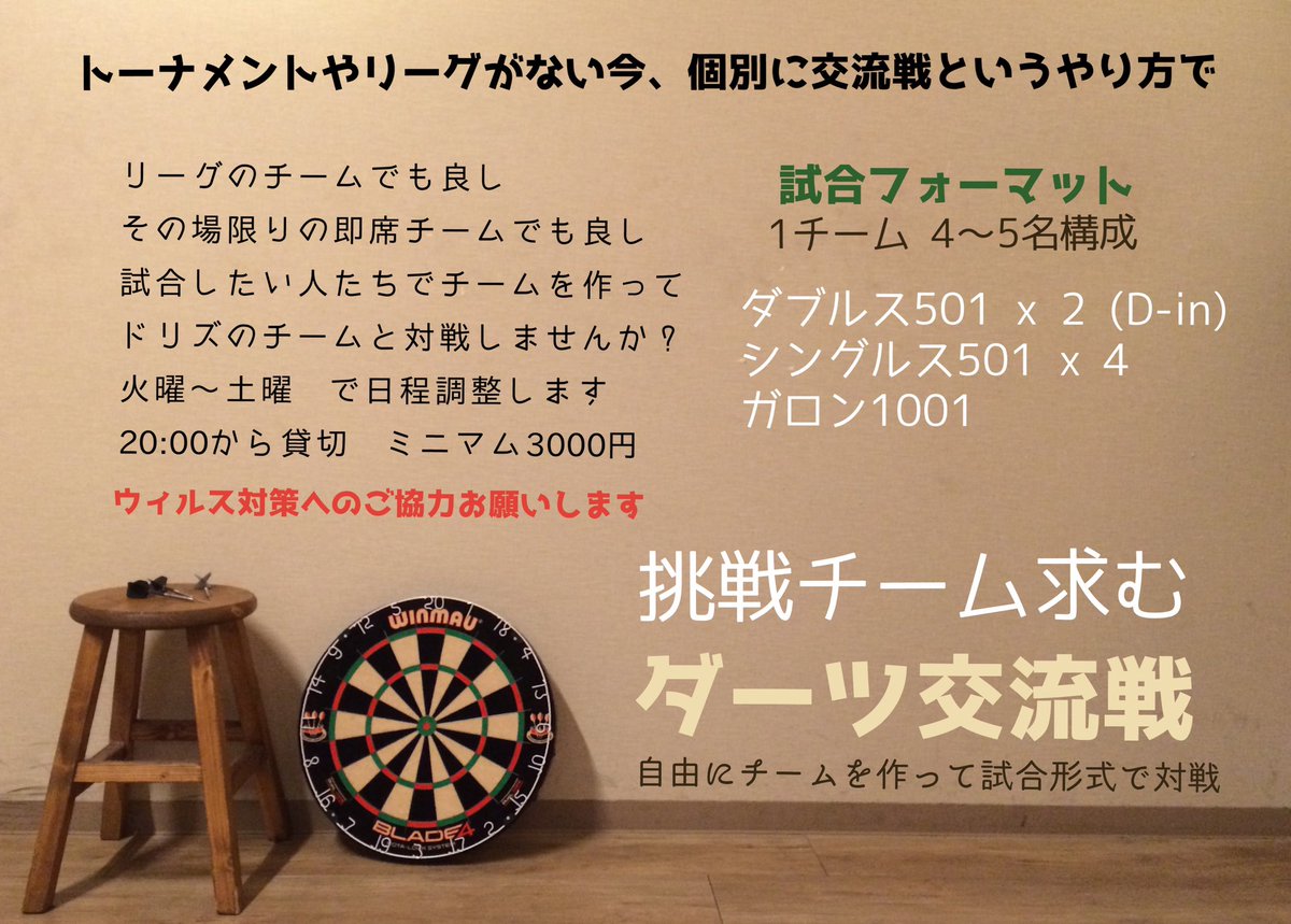 Dolly ドリー Pa Twitter ドリズ チーム交流戦 現在の受付状況です 9月中はほぼ埋りました 好きな仲間を4名以上集めてのチーム戦です 経験が浅い方でも可能です ルールやフォーマットはご希望に合わせます お気軽にご相談ください Dmで受け付けてます