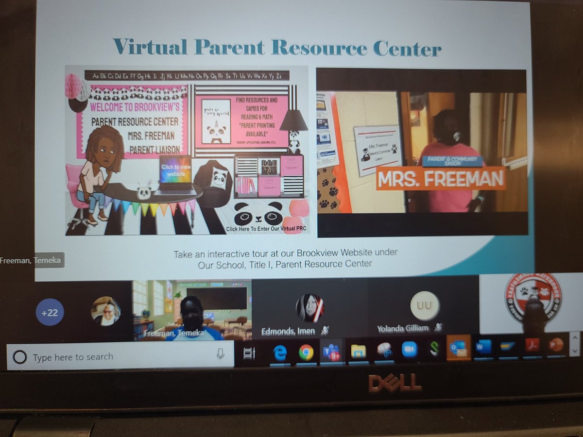 JWallace_WMS's tweet photo. Today's Title I Parent Input Meeting was awesome.  Our Parent Liaison @TemekaFreeman14 did a great job facilitating this meeting! She even worked with @AgentsofStream and created a virtual tour of our Parent Resource Center! #GreatonPurpose https://t.co/u3EoZl6Hxr