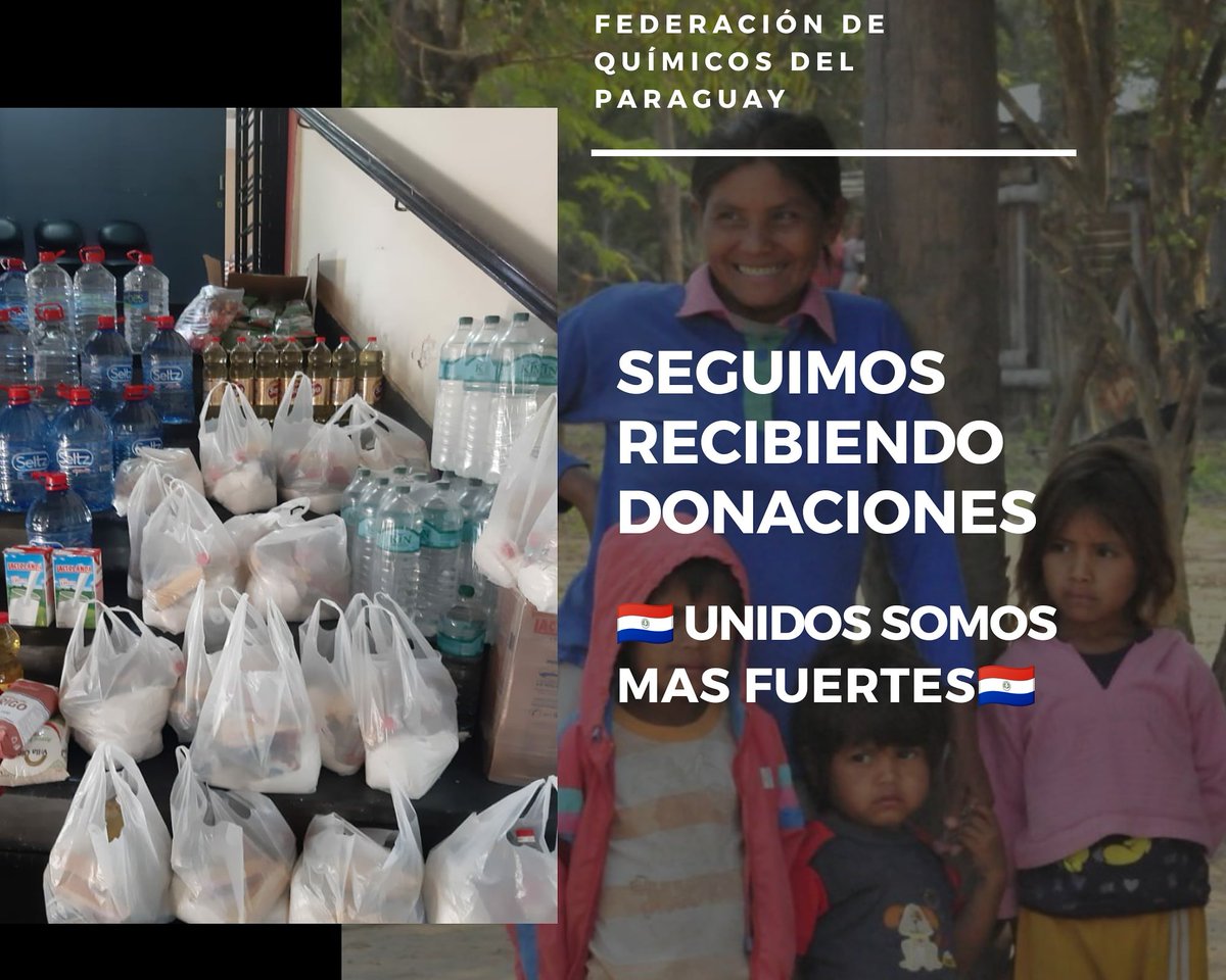 📍 Seguimos recibiendo donaciones para nuestros hermanos indígenas.
📍 Acercate al punto de recolección en Maxifarma, sobre la Avenida Mcal. López frente al Hospital de Clínicas.
📲 Para más información comunicate al WhatsApp bit.ly/2Fw7zND
#FQPSolidaria