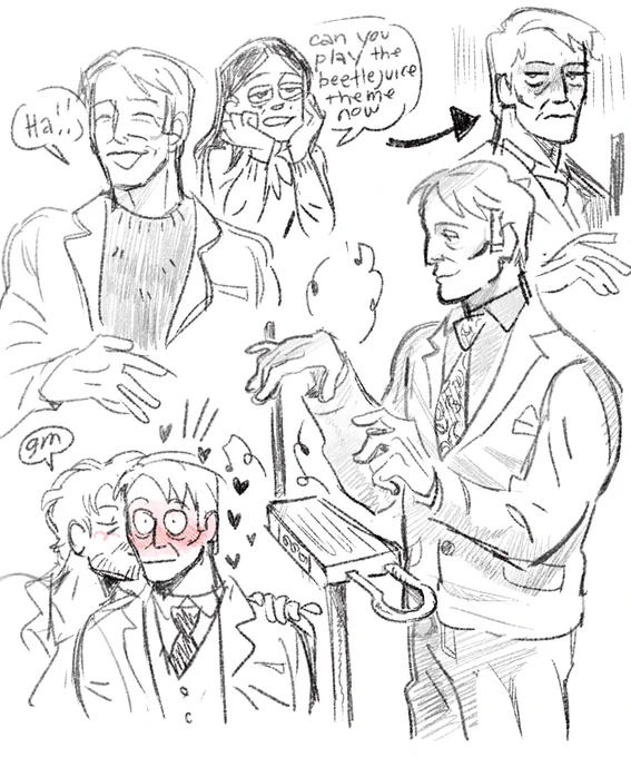 i got sad that we never really see hannibal play his theremin like he plays harpsichord so huhhhh uhhhh uh uhm. doodles. 