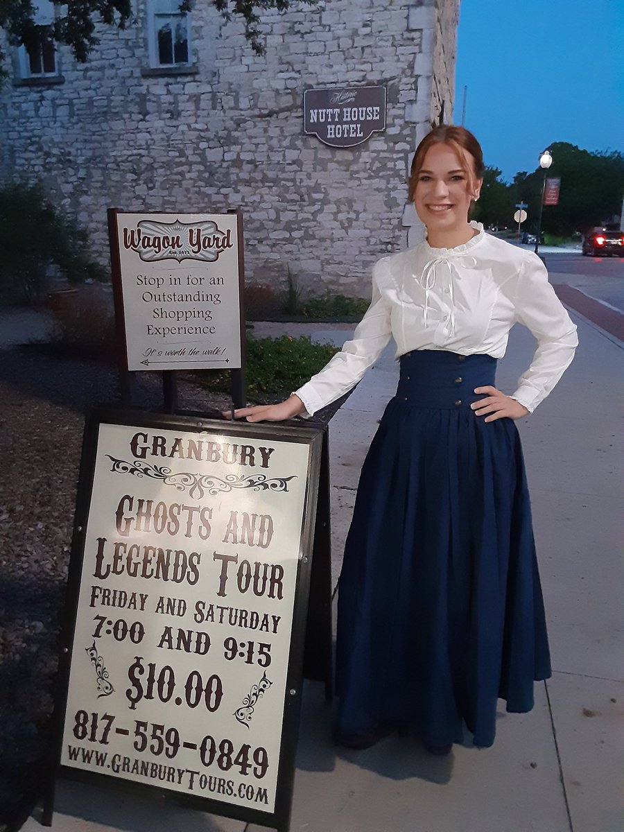 We have a new addition to the Granbury Ghosts and Legends Tour family! Miranda will be acting as a substitute tour guide from time to time. Please make her feel welcome!