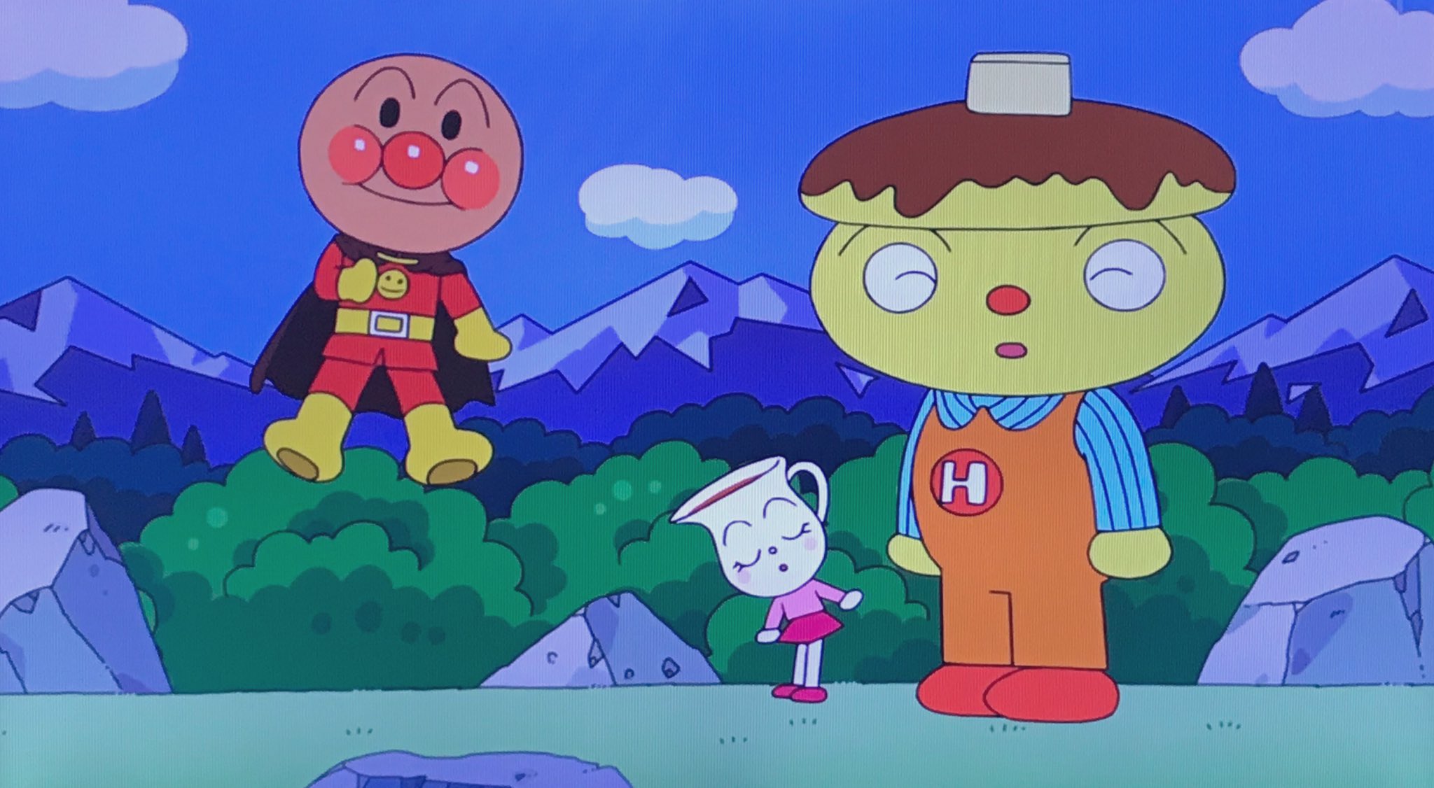 阿佐ヶ谷 今日の新キャラその2 ホットケーキマン シロップちゃん フランケンロボ フランケンロボのお父さんはなんとバイキンマン つーか バイキンマンはなんでいつも空腹なの T Co Zyzt8yfu1c Twitter