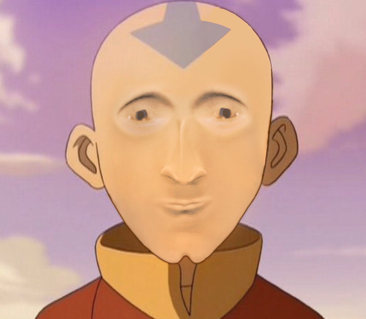 Thread by @vacationtenzin, aang as other bald people / characters: a thread  caiaang meme [...]