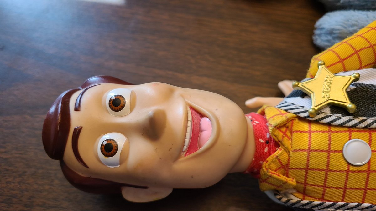 CarmenBillick's tweet photo. Looking through photos I found something my kids had captured. Totally random photo. I love these from kiddos. 

Finding an odd photo of Woody from Toy Story on my phone is just a reminder that they're still kids, even though they're growing up.

Parenting is the best job ever!!! https://t.co/THLpMQvwEl