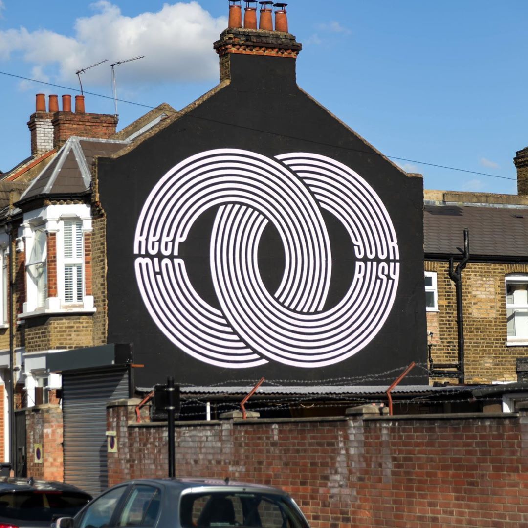 allcitycanvas's tweet image. "Keep Your Mind Busy" es la última creación que el crack #GaryStranger
 hizo para el #LondonMuralFestival. 💥