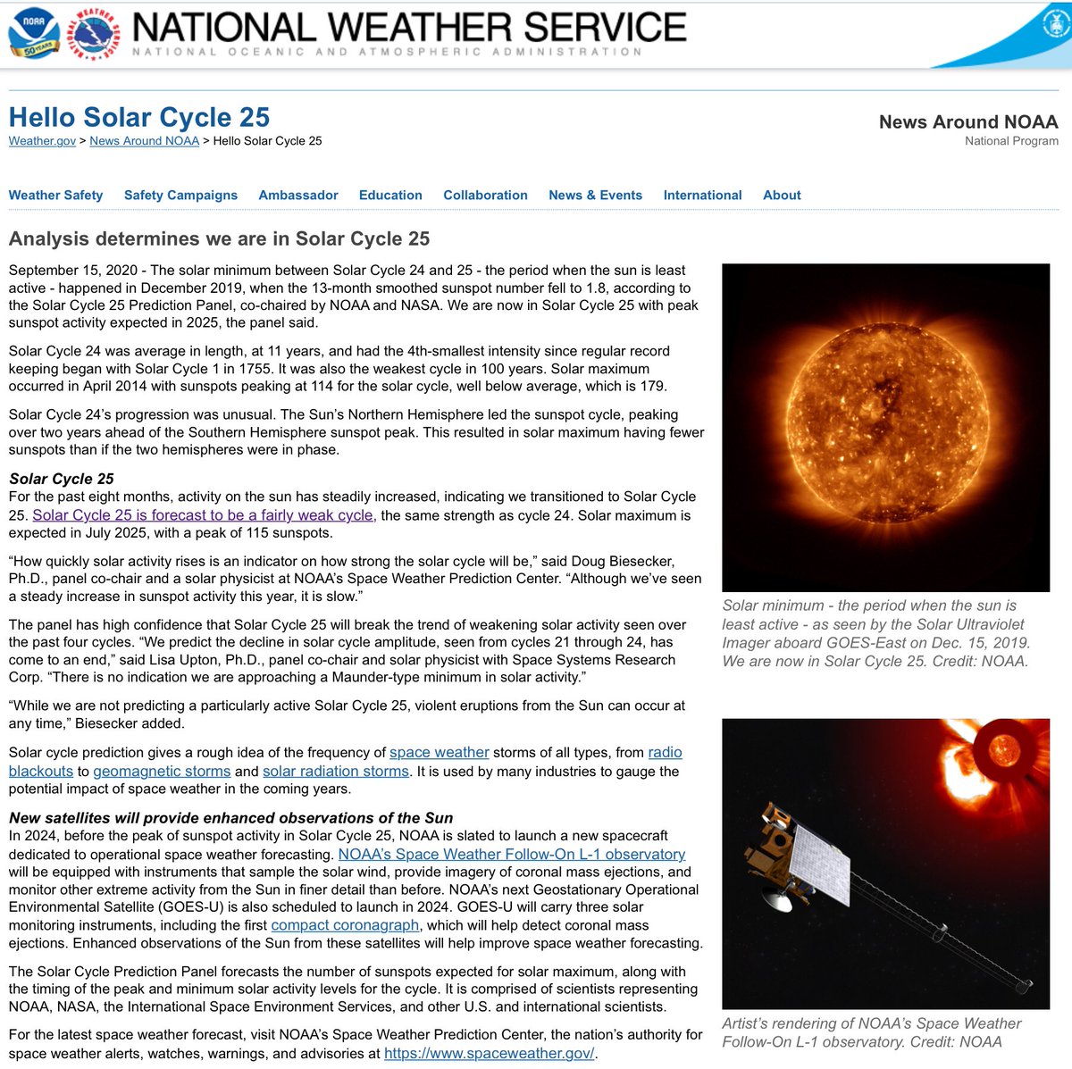 Solar Cycle 25 tweet media