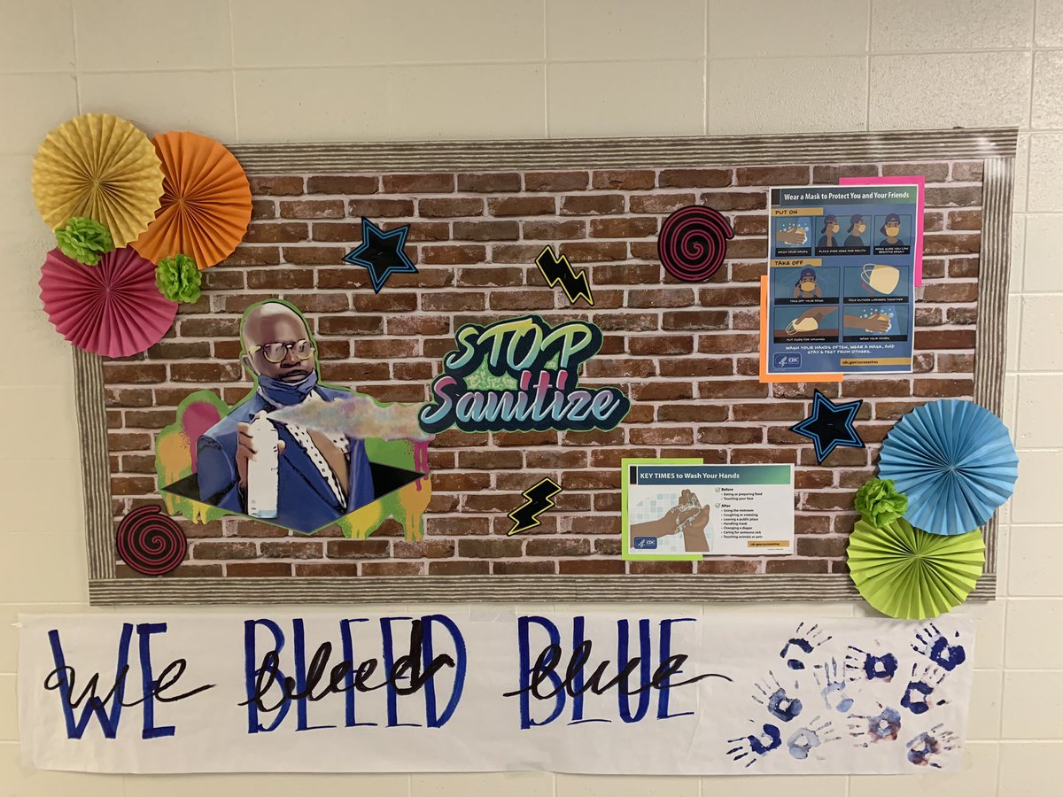 DrQuentinJLee's tweet photo. Definitely a highlight of my day!!! Thanks @MrsBCubed for using your creativity to inform our leaders! #stopsanitize #DrLee @CburgHigh https://t.co/lIGSdZoBLC
