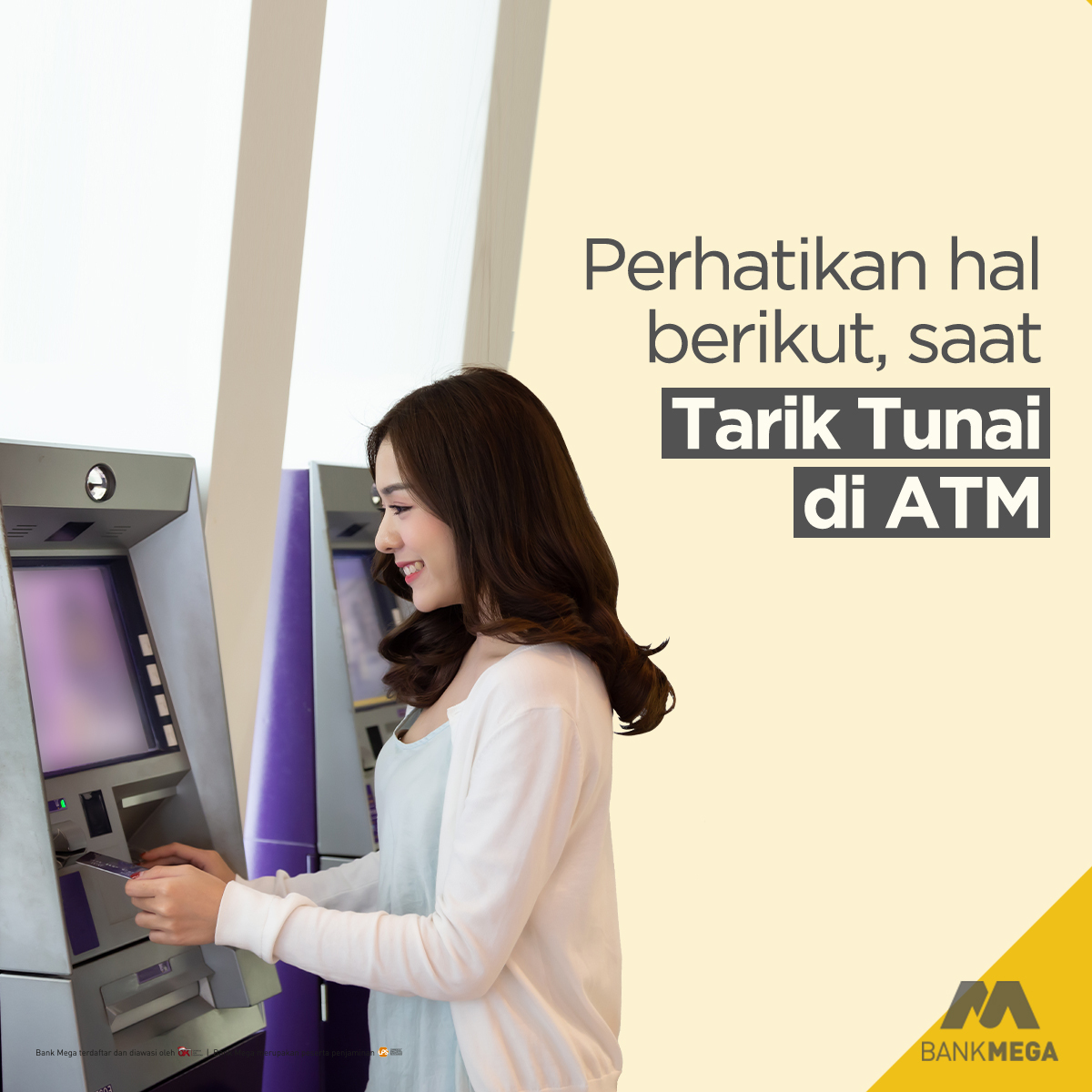 BankMegaID's tweet image. Kalau harus pergi ke ATM, tetap ikuti protokol kesehatan yang berlaku ya. Ada juga beberapa hal yang harus diperhatikan untuk mengurangi resiko penularan, berikut #MegaTips yang bisa kamu lakukan saat akan tarik tunai atau bertransaksi di ATM.

_____
#BankMega