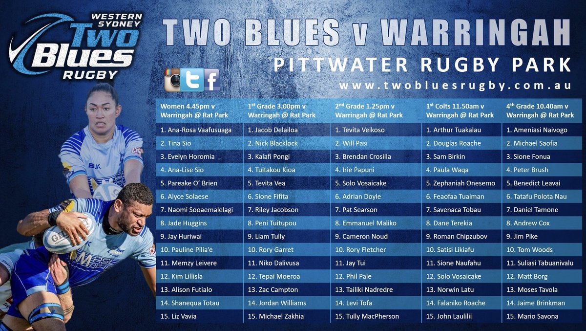 Starting Teams are in as we head to beaches to take on <a href="/Warringahrugby/">Warringah Rats</a>