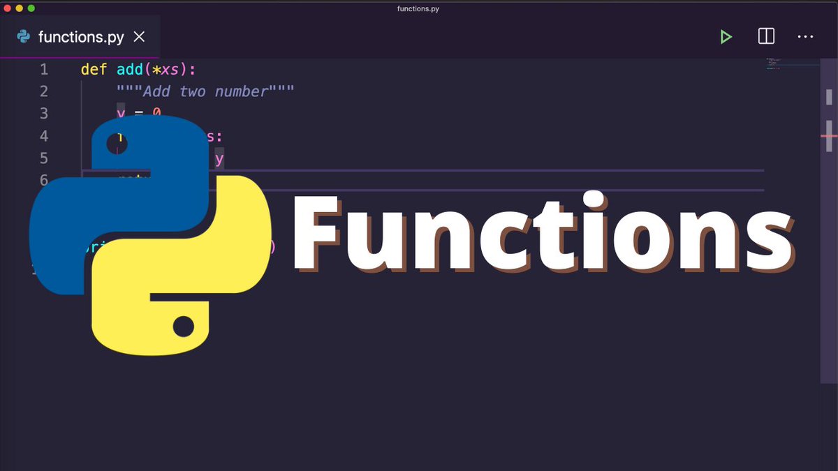 [20] Functions in PythonWatch it here: 