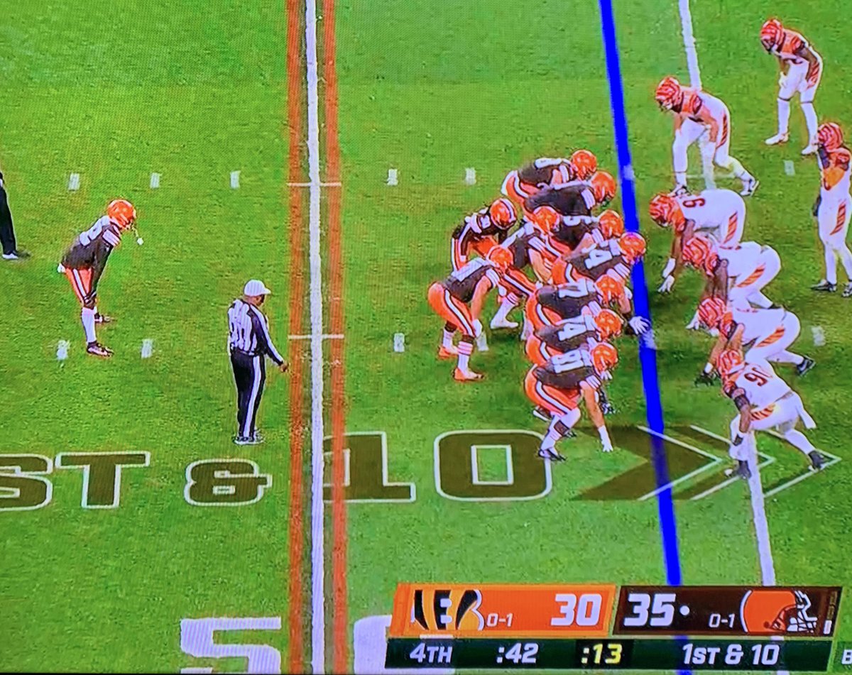 You absolutely love to see it! 

Victory Formation!! 

Browns Win! Browns Win!