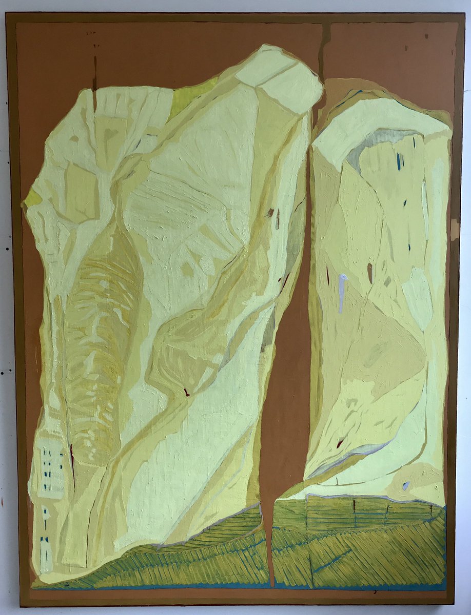 My painting’Vision of Landscape’ oil &amp; pigments on canvas, 200x150cm, 2018 is on its way to Elysium Gallery, Swansea as part of a great line up of painters at this years Beep Painting Prize Biennial, opens 3rd Oct-7th Nov@beeppainting #beeppaintingbiennial2020 #painting #painters