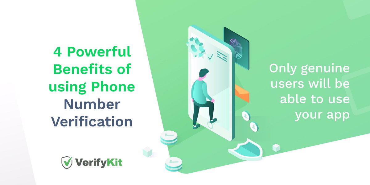 vrfykit's tweet image. Phone number verification offers plenty of benefits for both you and your users. Here are the four of them! 

#verifykit #numberverification #verification #quicklogin