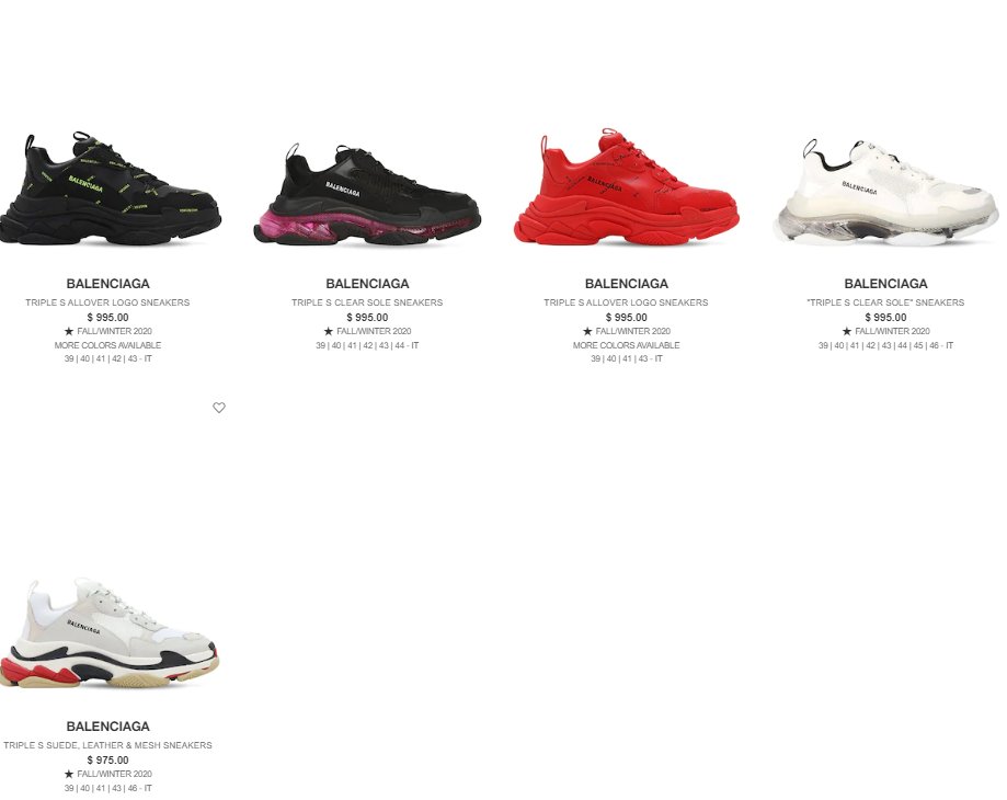 Balenciaga Triple S 20% off with code LVR20Men  https://bit.ly/35LWEu0&q...  https://bit.ly/2FIJHq6&q...