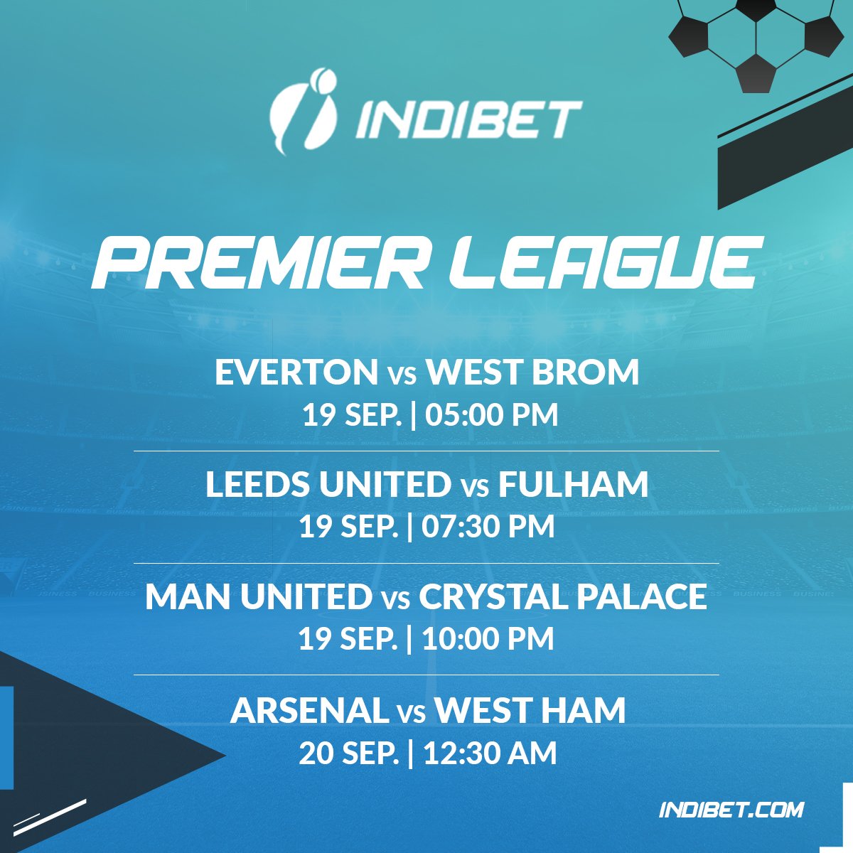 Hereโs the fixture list for tomorrow's matches!
Comment with a โฝ & let us know which team are you rooting for!
#football #instafootball #dropkick #igfootball #footballteams #premierleauge #premierleauge2020 #footballfans #sports #games #instafootballlikes #INDIBET https://t.co/ddIYe2QhaA
