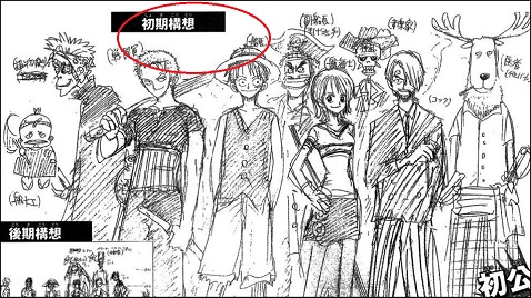 Log ワンピース考察 Ar Twitter ジンベエは最初期から仲間入りする予定だった 設定画から消されていた理由は T Co Hwnvdbsmlj