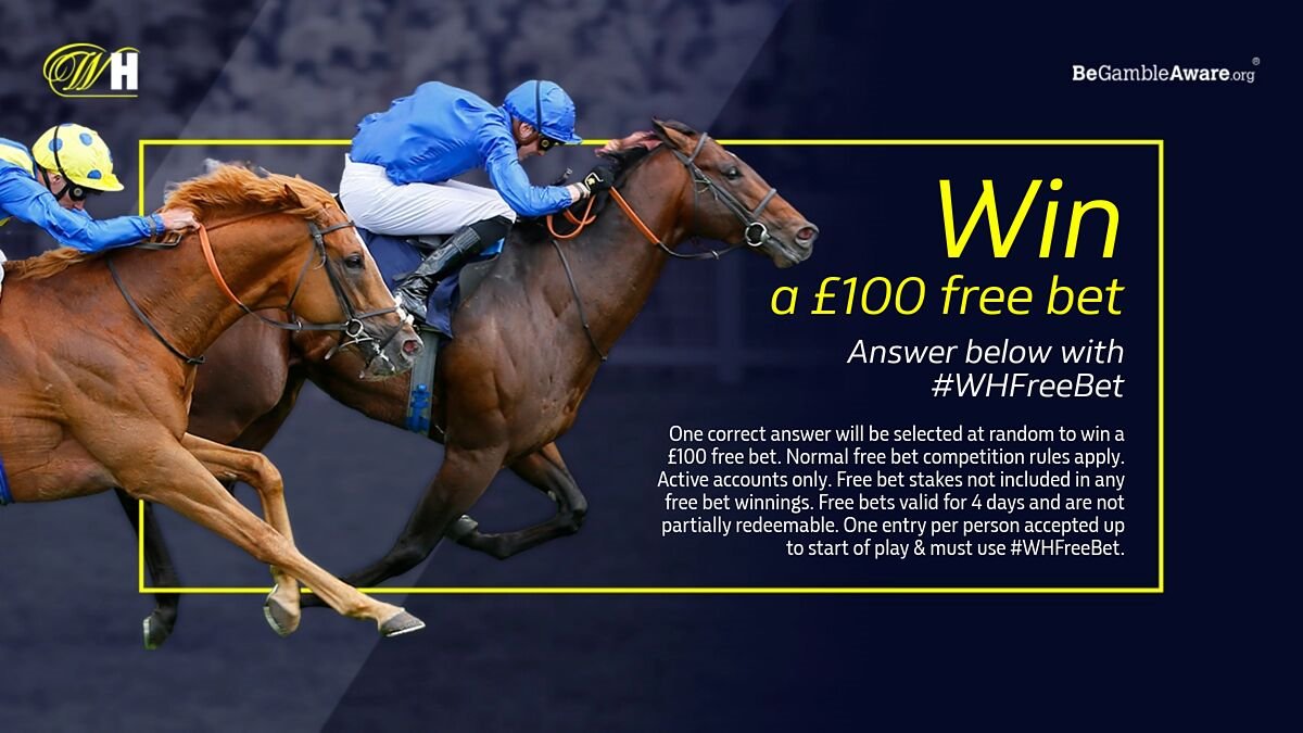 WillHillRacing's tweet image. 🏇 Competition time! 🏇

We've got a £100 FREE BET to give away!

✅ Follow @WillHillRacing
🔁 RT this post
💬 Who wins the Ayr Gold Cup (3:40 Ayr)? #WHFreeBet 

Terms 👉 wh.bet/WHFreeBet