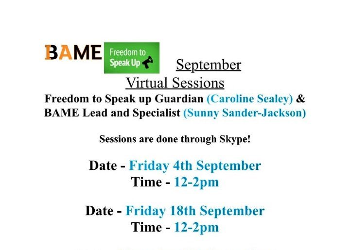 FTSU_Sealey's tweet image. Virtual drop in session on today for @SomersetFT colleagues with @sunnysanderjac1 #BAME Lead and #FSTU Guardian. Get in touch if you want to join us.