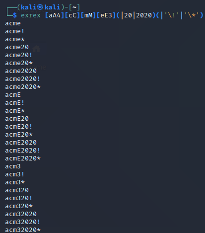 lobuhisec's tweet photo. That's wot I was looking for a while.
Bye crunch, hello exrex! #wordlist #wordlistgenerator https://t.co/BztZOvSBgl