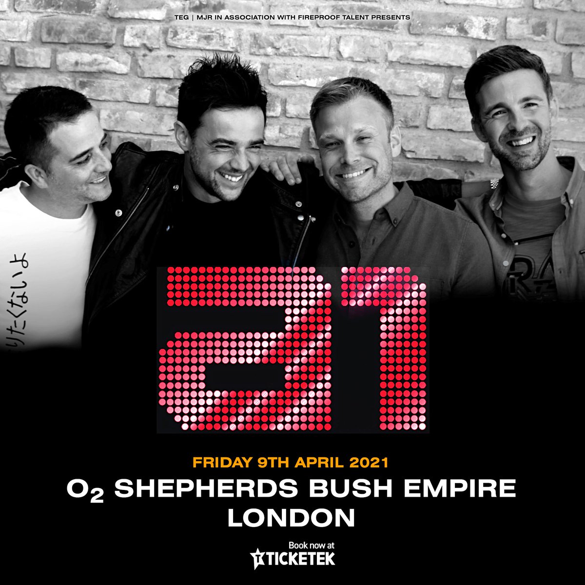 Tickets on sale NOW! 😍
Don't miss out on tickets for our headline show at O2 Shepherds Bush Empire in London!
Grab yours here  bit.ly/A1London2021  🎟 #twentytwentyone #livemusic #concerts #a1 #gigs
