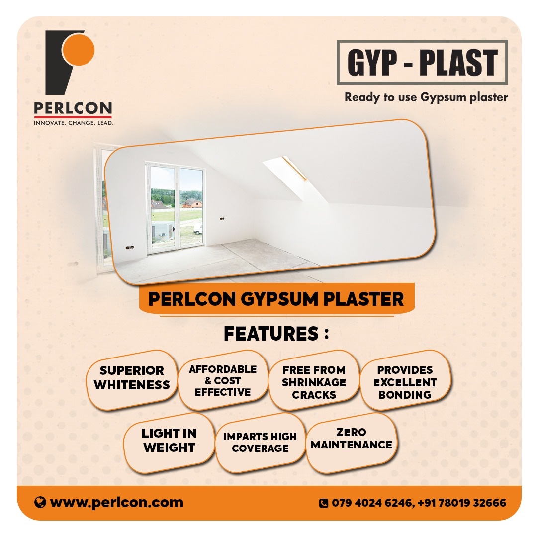 PerlconL's tweet image. Experience a vivid transformation of your homes with startling walls. Gyp-Plast, Ready to use gypsum plaster comes with exquisite features like superior whiteness, light in weight, provides excellent bonding, cost effective and many more..!
To Know More: perlcon.com