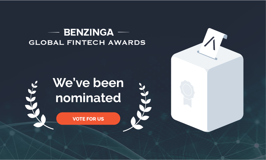 ApiaxCOM's tweet image. We’re on the list! #Apiax has been nominated in the ‘Innovation During COVID-19’ category for the @Benzinga  #FintechAwards happening this November — and you can vote for us! Help us get there: ow.ly/Ios150BtIZF