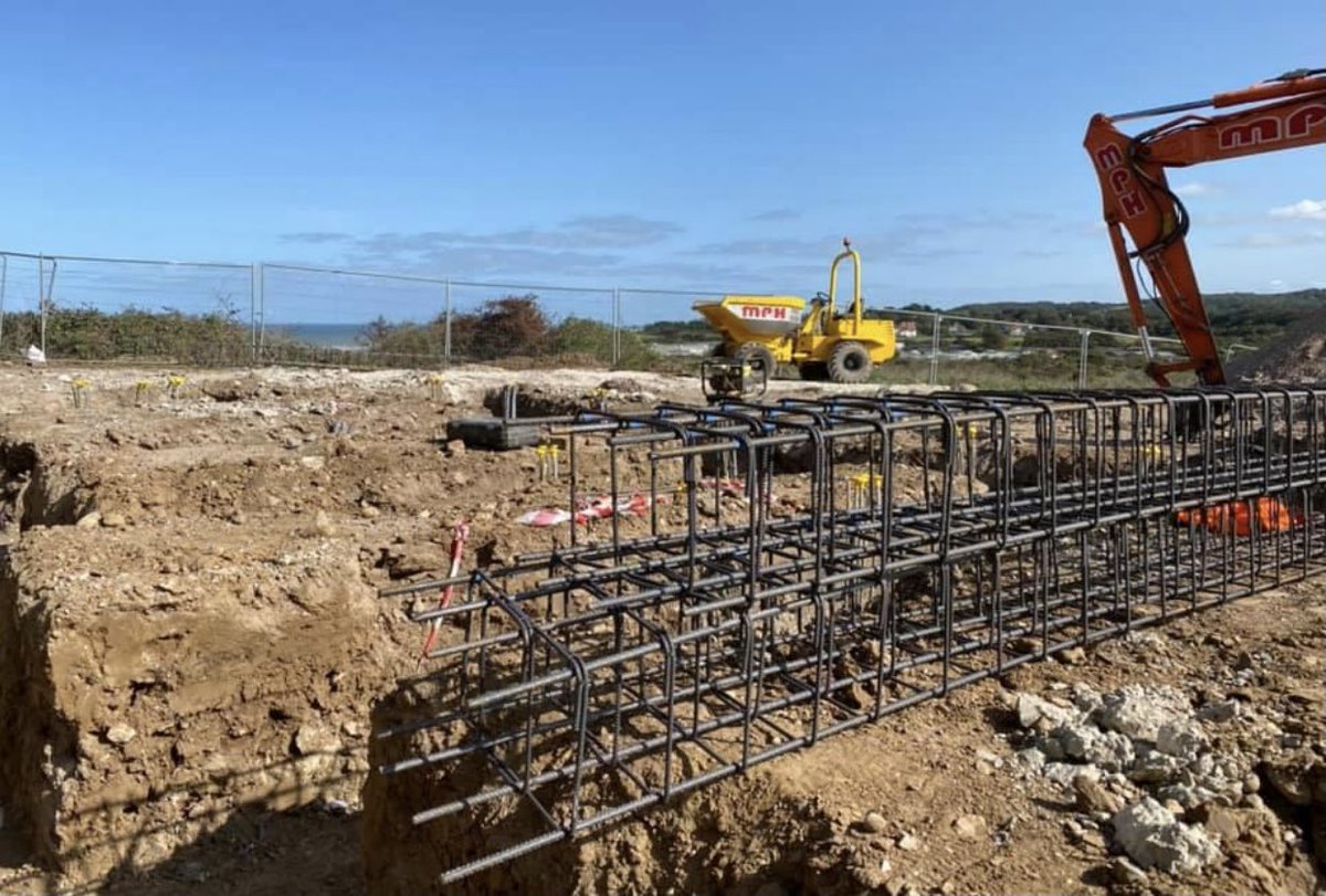 MonkPlantHire's tweet photo. Our Groundwork’s Team started another job this week by the sea. We also continue with work on another contract a bit further along on the North Norfolk Coast, both with some fantastic views. #mphgroup #groundworks https://t.co/xfpW1fYqND
