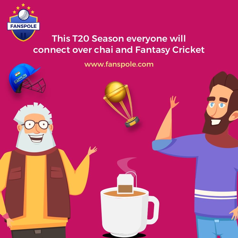 fanspole's tweet image. Chai! We all love to talk about "Aaj koun khelega" over some chai. 
This T20 season, let's continue our conversation over chai and connect with Fantasy Cricket.
#FantasyCricket