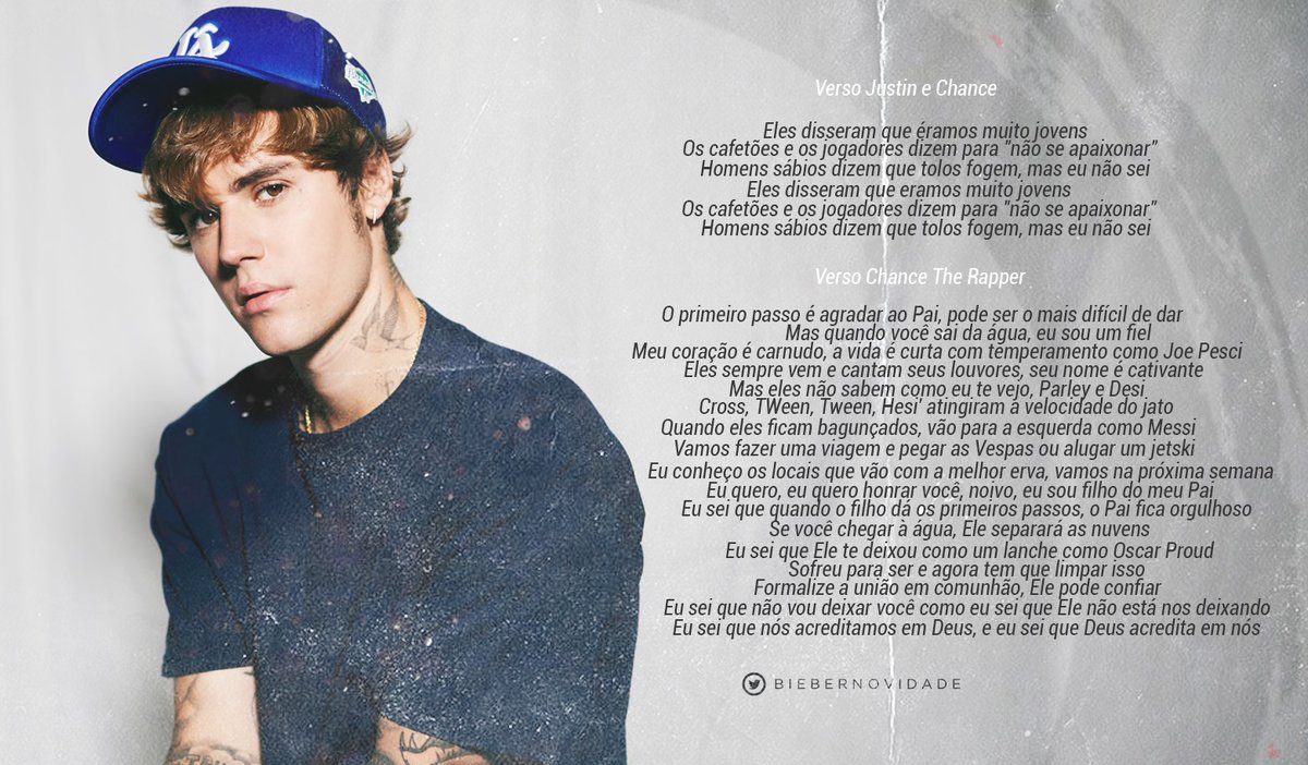 biebernovidade's tweet photo. Confira a tradução de "HOLY" nova musica do Justin Bieber. #HolyOutNow https://t.co/gdAYXlplsb